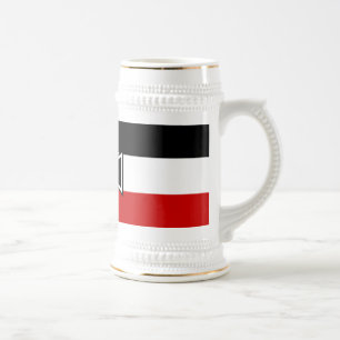 Tazas y Steins prusianos de la bandera