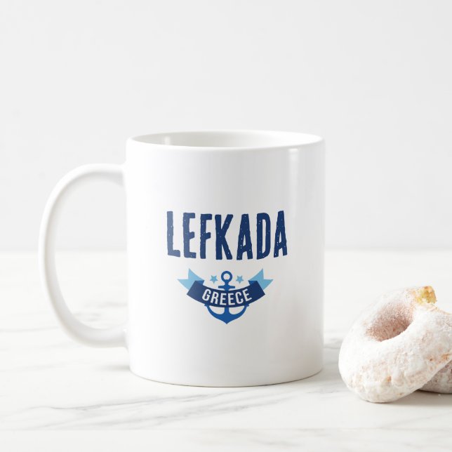 Tazas y tazas de Lefkada Grecia (Con donut)