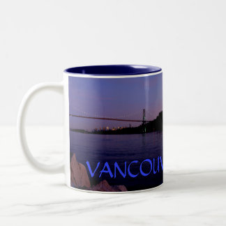 Tazas y vidrios de las tazas de café de Vancouver