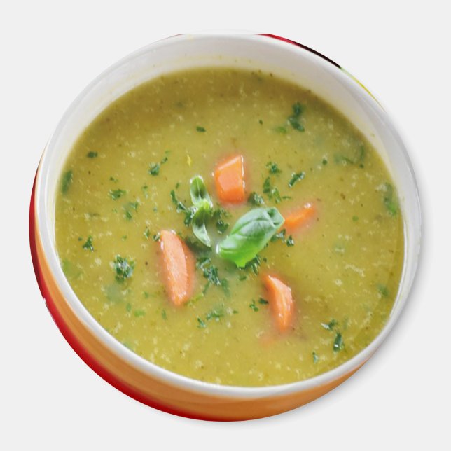 Tazón caliente del imán refrigerador de sopa (Frente)