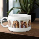 Tazón Collage de fotos de Instagram 8 personalizado<br><div class="desc">Puede usar fotos cuadradas para este diseño. Utilice 8 imágenes cuadradas para crear un regalo único y personal. O puedes mantener al cachorro hipster y hacer un keepsake de moda. Si necesita ajustar las imágenes,  haga clic en la herramienta personalizar para realizar cambios.</div>