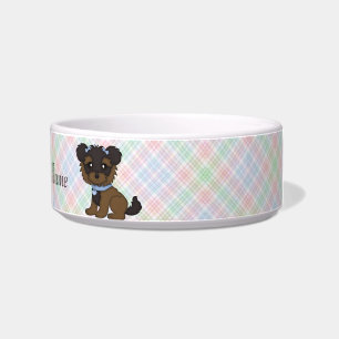 Tazón de agua o plato de comida para perro Yorkie