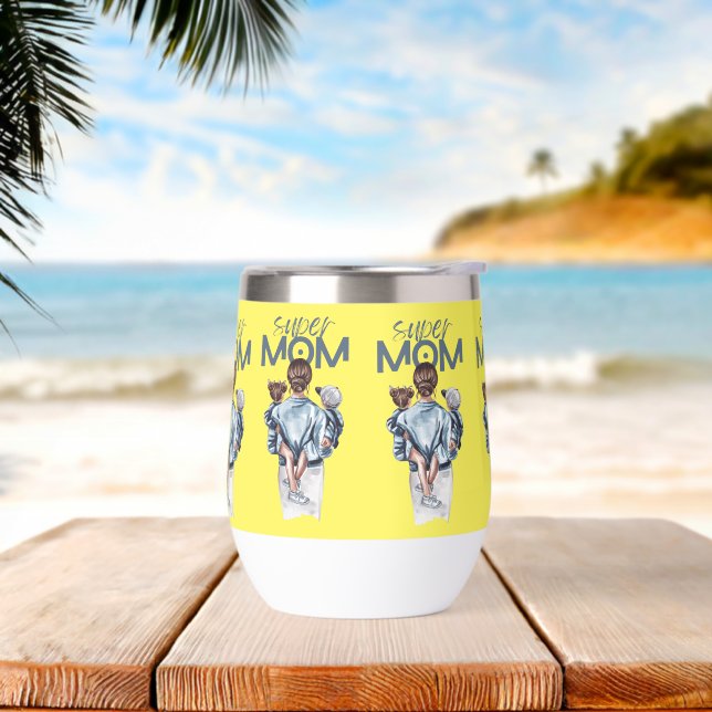 tazón de café de mamá supermamá (Playa)