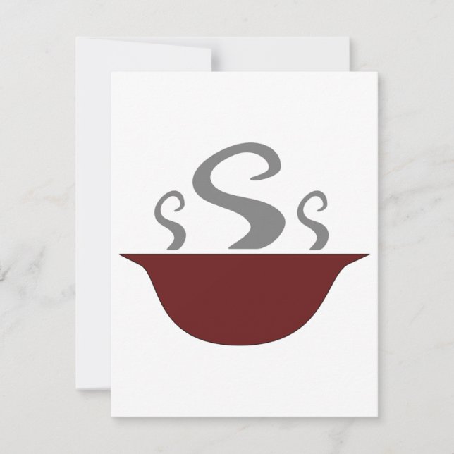 Tazón De Invitaciones A La Sopa Al Vapor (Anverso)