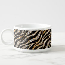 Estampado de Animal de Cristal de Cebra de Lujo