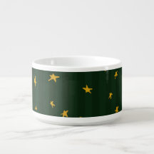 Holiday Green Yellow Star Stripe Christmas