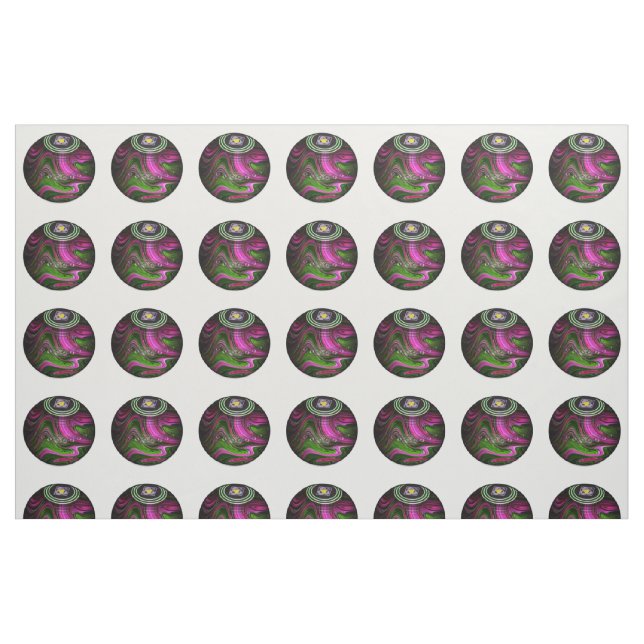Tazones De Césped De Mármol Rosa Y Verde, Tela ("Cuarto gordo" (fat quarter))