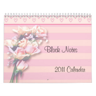 -TBA- Calendario de Notas de Bloqueo de Rosas 2011