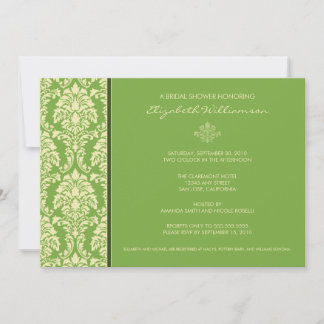{TBA} Invitación a la ducha nupcial barroca clásic