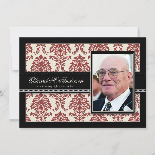 {TBA} Invitación de cumpleaños de Años de Oro a cu (Anverso)