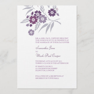 TBA: Invitaciones de la boda de la flor de cerezo