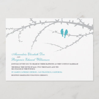 {TBA} Pájaros del amor que casan la invitación