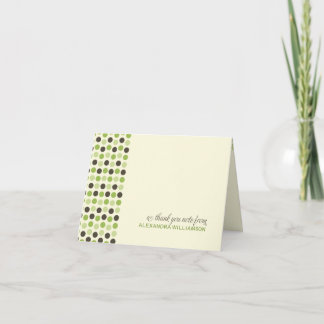 {TBA} Tarjeta de agradecimiento de lunares de moda