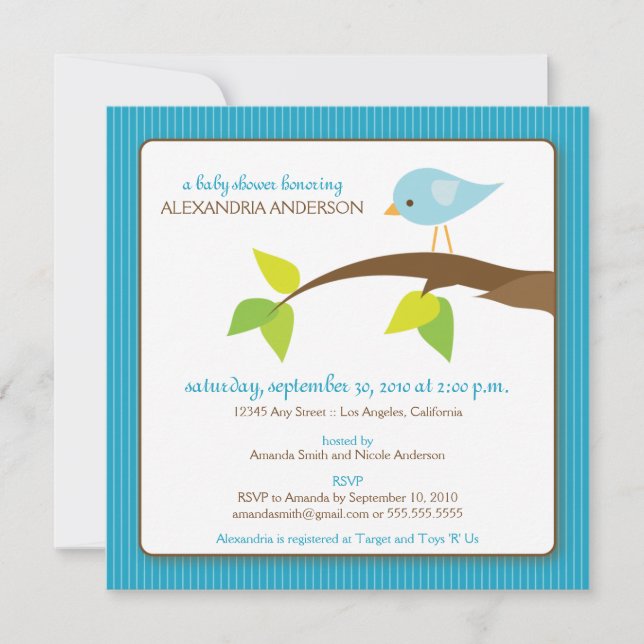 {TBA} Tuitea invitación a Baby Shower (aqua) (Anverso)
