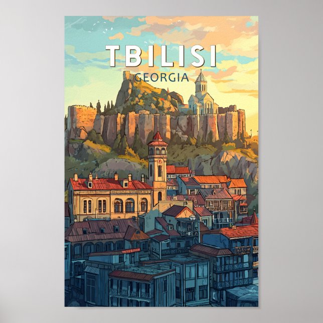 Tbilisi Georgia Ilustracion Viaje al arte (Frente)