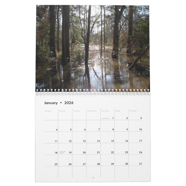 Tchefuncte sazona el calendario (Jan 2026)
