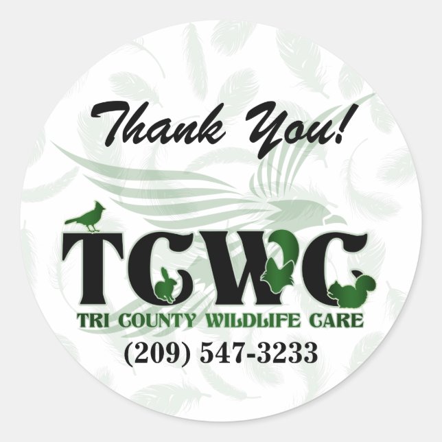 TCWC - Logo Green Gracias Pegatinas (Anverso)