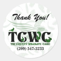 TCWC - Logo Green Gracias Pegatinas