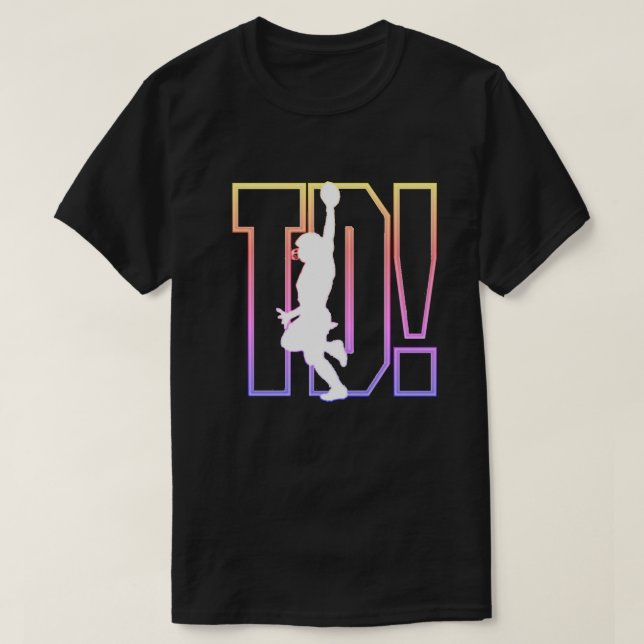 TD! Camiseta de fútbol americano (Diseño del anverso)