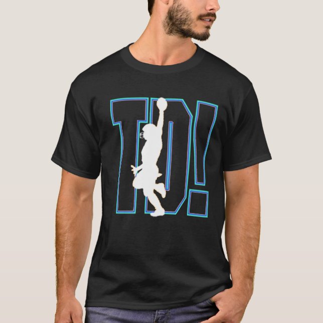 TD! Camiseta de fútbol americano (Anverso)