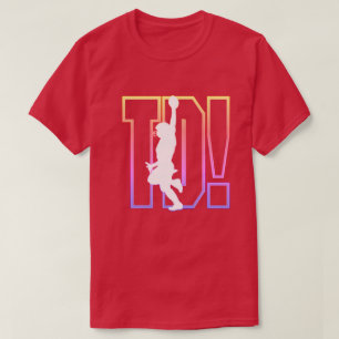 TD! Camiseta de fútbol americano