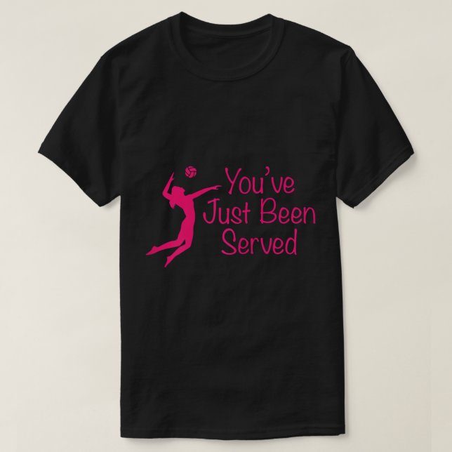Te acaban de servir una camiseta de voleibol (Diseño del anverso)