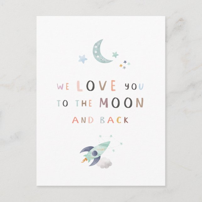 Te Amamos A La Luna Y A La Postales (Anverso)