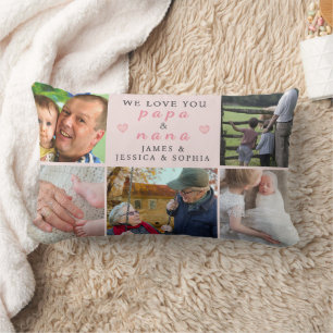 Te Amamos Papá y Nana – Almohada Personalizada par