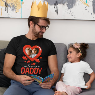 Te Aman Papi Corazón Foto Camiseta