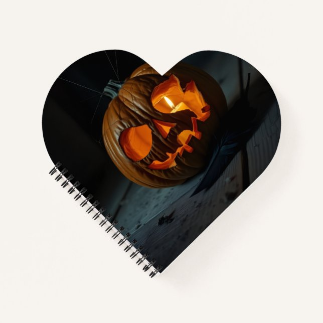 Te Amará Este Cuaderno En Espiral de Jack-O-LantEs (Anverso)