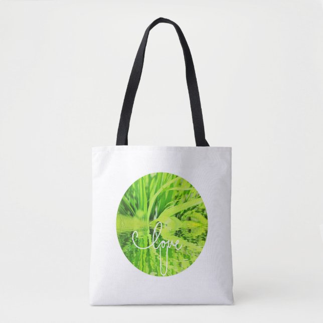 Te Amas Feliz Bolsa De Tosta De Grasa Verde (Anverso)
