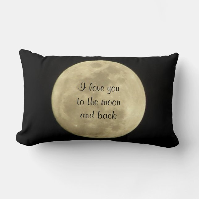 Te amo a la luna y a la almohada trasera (Anverso)