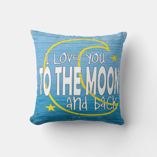 Te amo a la luna y a la almohada trasera (Anverso)