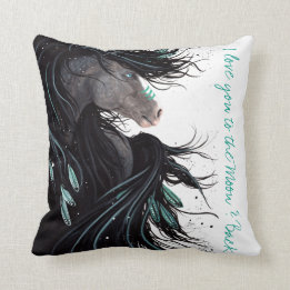 Te amo a la luna y a la almohada trasera por
