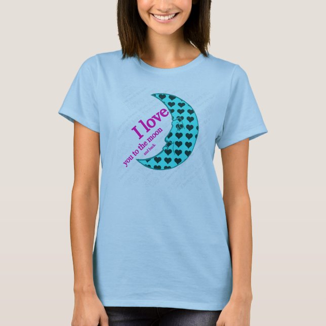Te amo a la luna y a la camisa trasera (Anverso)