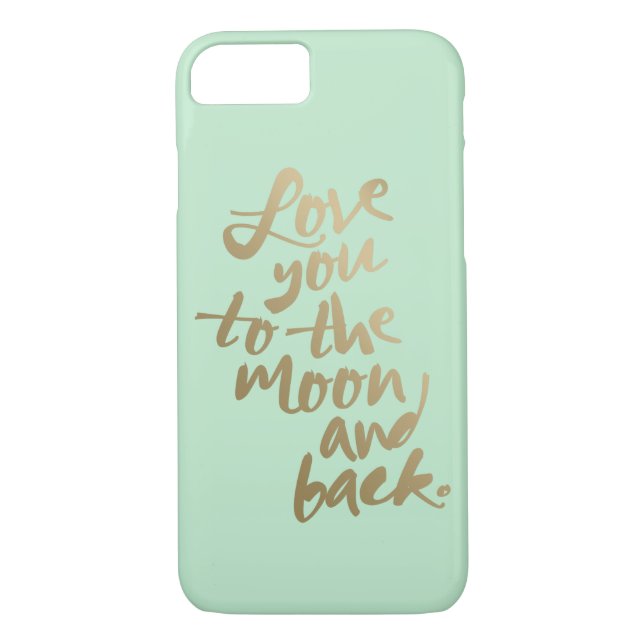 TE AMO A LA LUNA Y A LA ESPALDA | FUNDA DE IPHONE (Reverso)
