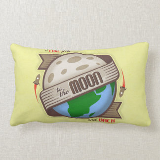 Te amo a la luna y a la parte posterior - Cojín
