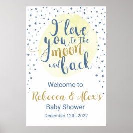 Te amo a la luna y a la señal de bienvenida