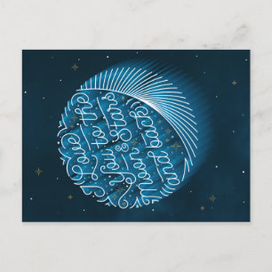 Te amo a la luna y a las estrellas / postal