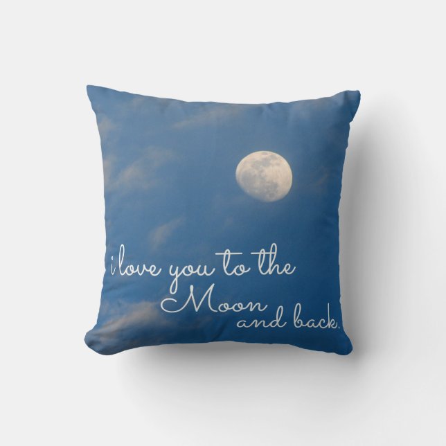 Te amo a la luna y a los Cojines decorativos (Anverso)
