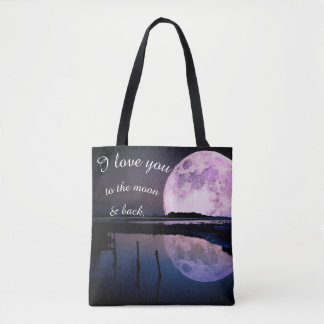 Te amo a la luna y al bolso trasero