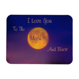 Te amo a la luna y al imán trasero
