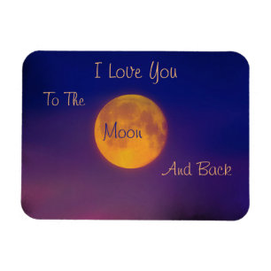 Te amo a la luna y al imán trasero