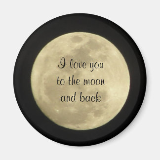 Te amo a la luna y al imán trasero