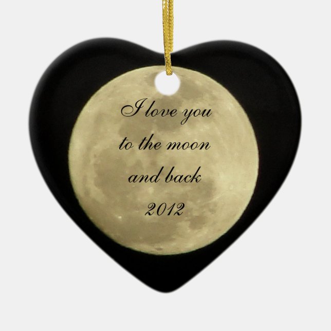 Te amo a la luna y al ornamento trasero (Frente)