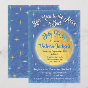 Te amo a la luna y la espalda de las invitaciones 