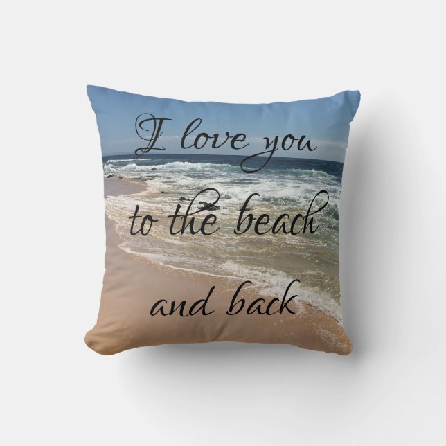 Te amo a la playa y a la almohada trasera (Anverso)