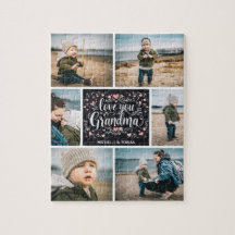 "Te Amo Abuela" Rompecabezas de Foto Personalizado