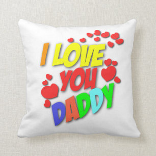 Te amo almohada del papá