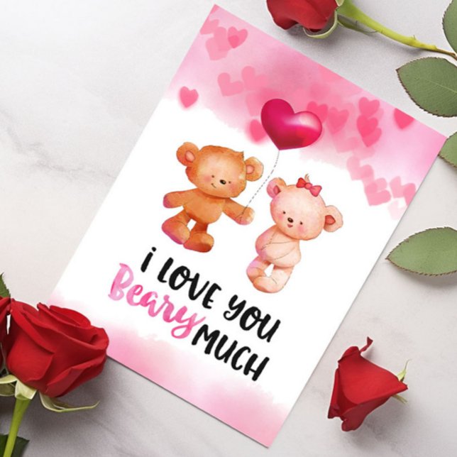 Te amo Beary mucha tarjeta del día de San Valentín (Subido por el creador)